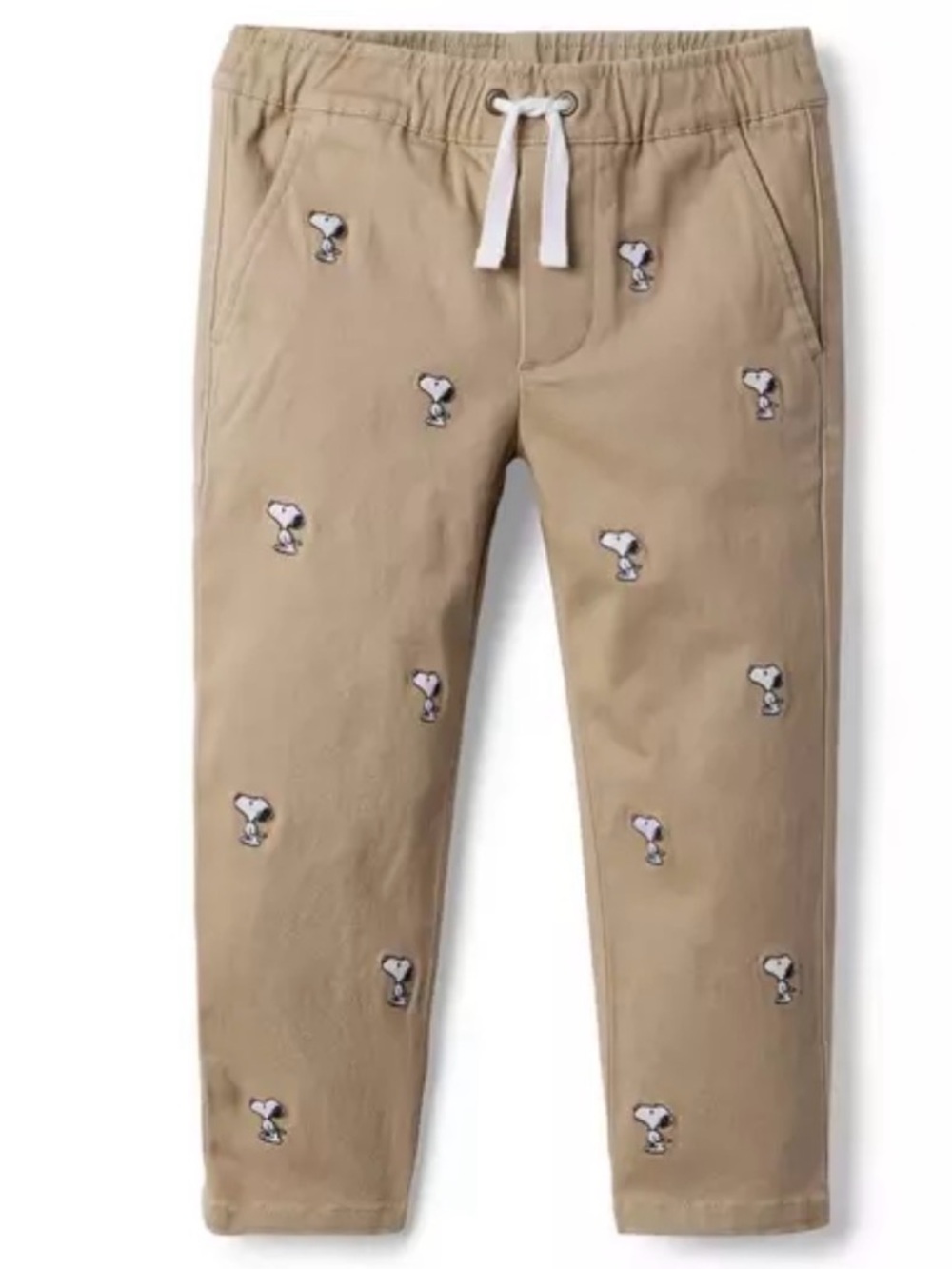 Janie and Jack PEANUTS™ Snoopy Embroidered Twill Pant